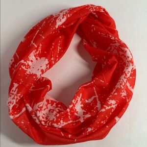 Wide Red Abstract Headband - #2090